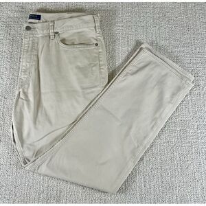 Polo Ralph Lauren Men's 38x32 Varick Slim Straight Beige Chino Pants *Read